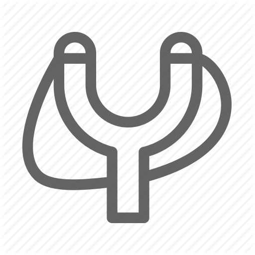 Catapult, Slingshot, Weapon Icon