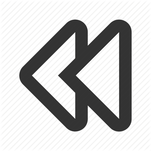Back, Prev, Rewind, Slow, Slower Icon