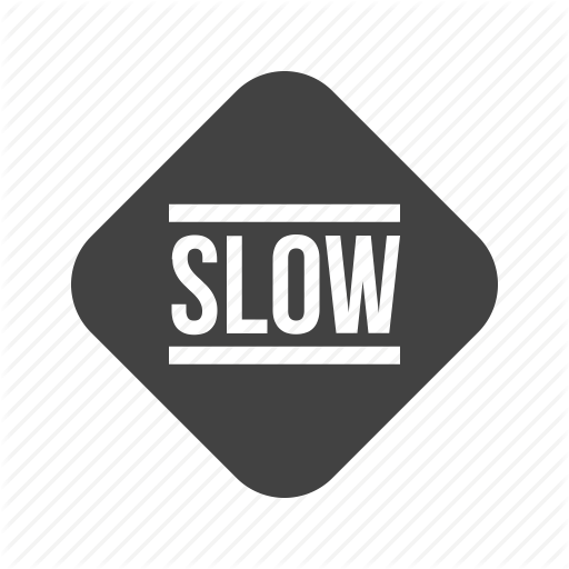 Down, Road, Sign, Slow, Traffic, Travel, Warning Icon