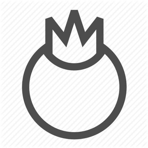 Food, Fruit, Outline, Persmmon Icon