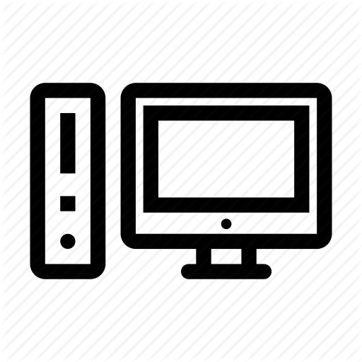 Computer, Desktop, Device, Internet, Monitor, Tower, Work Icon