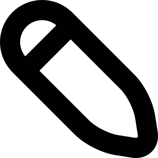 Small Pencil Outline With Eraser Icons Free Download