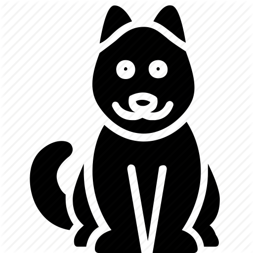 Animal, Dog, Pet, Sitting Icon