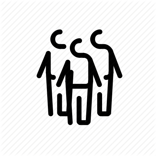 Group, Men, Small, Three Icon