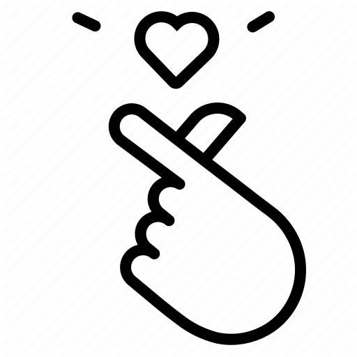 Finger, Hand, Heart, Love, Mini, Romantic, Valentine Icon