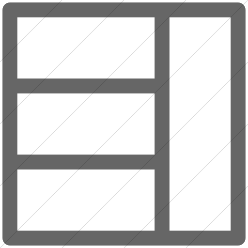 Simple Gray Layouts Outline Rows Columns Right