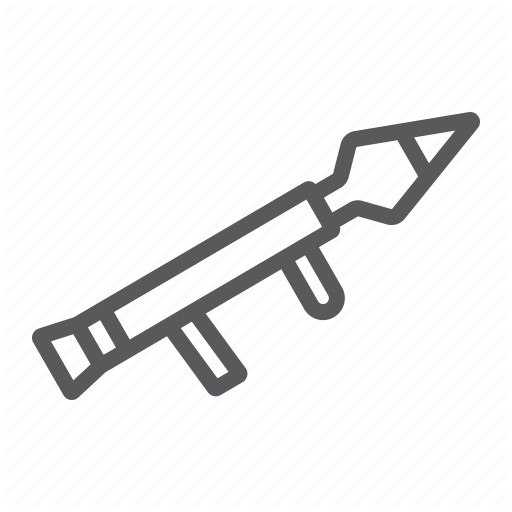 Explosive, Firearm, Grenade, Launcher, Military, Rocket, Weapon Icon
