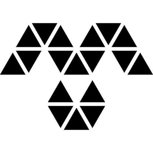 Polygonal Woman Dress Detail Of Small Triangles Icons Free Download