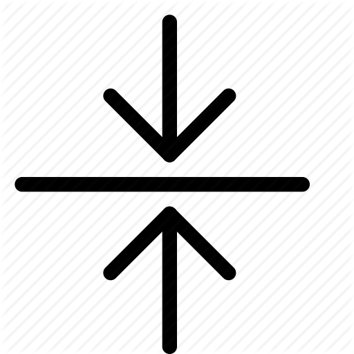 Bigger, Resize, Shrink, Size, Small, Smaller, Vertical Icon