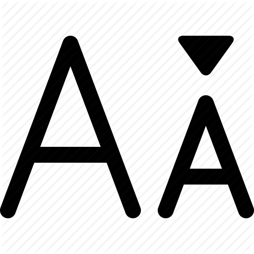 Change, Decrease, Font, Letter, Size, Smaller, Type Icon