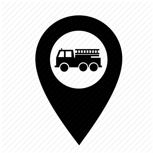 Fire Map, Firebridget, Pin, Smart City Icon