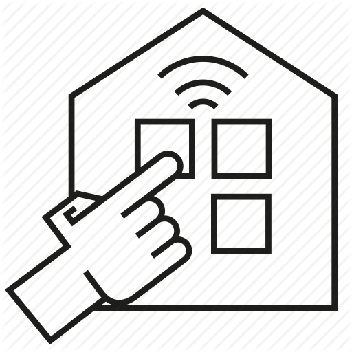 Control, Finger, Home Automation, Internet, Smart Home, Wifi Icon