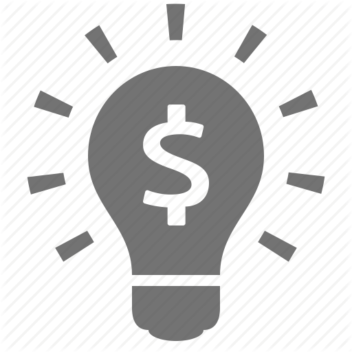 Bulb, Dollar, Idea, Light, Money, Smart, Solution Icon