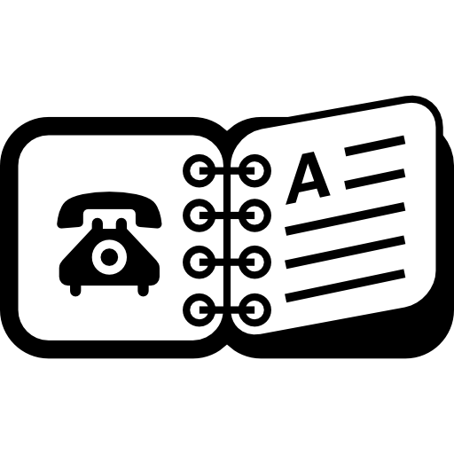 Contacts Data Spring Notebook Icons Free Download