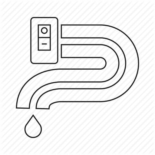Drop, Pipline, Switch, Tube, Water Icon