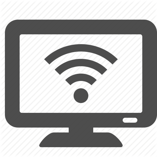 Monitor, Smart, Technology, Tv, Wifi, Wireless Icon