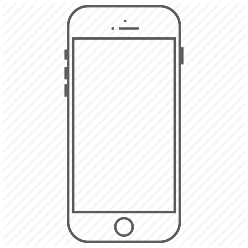 Outline Vector Smartphone Transparent Png Clipart Free Download