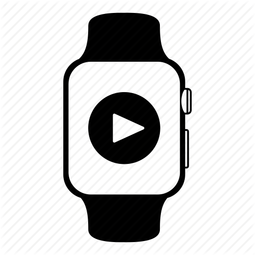 Apple Watch, Media, Play, Smartwatch Icon