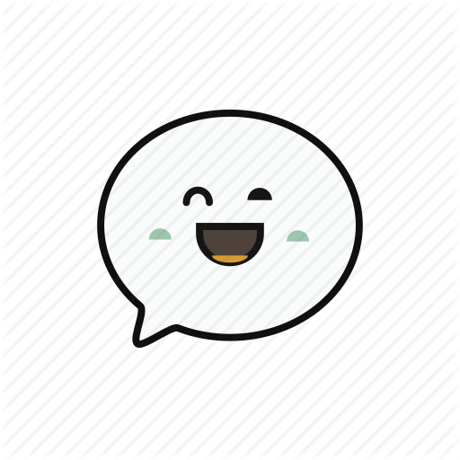 Chat, Lovely, Massage, Round, Smile Icon