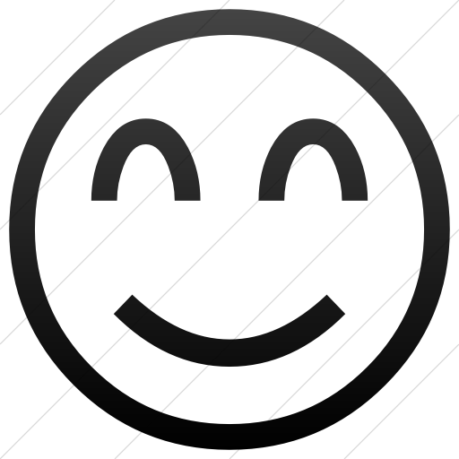 Simple Black Gradient Classic Emoticons Smiling Face