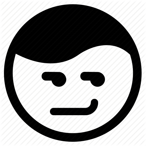 Clever, Emoticon, Face, Proud, Smirk Icon