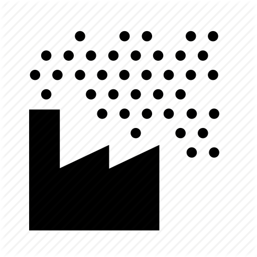 Air Pollution, Dioxide, Dust, Factory, Smog, Smoke Icon