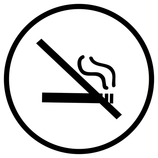 Travel Airport Smoke Round Icon
