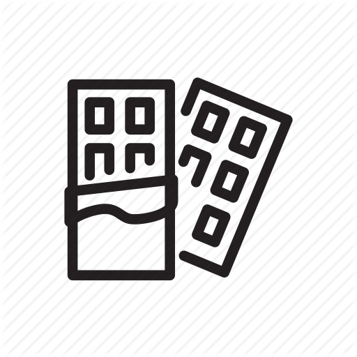 Chocolate, Food, Snack Icon