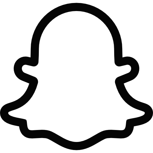 Snapchat Ghost Logo Black And White Transparent Png