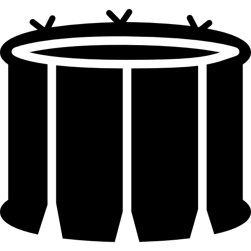 Snare Drum With White Lines Icons Free Download