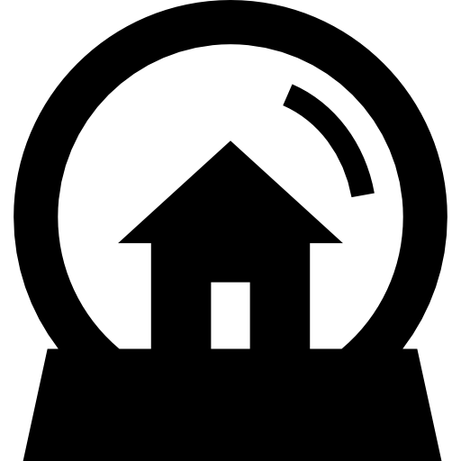 Snow Globe With House Inside Icons Free Download