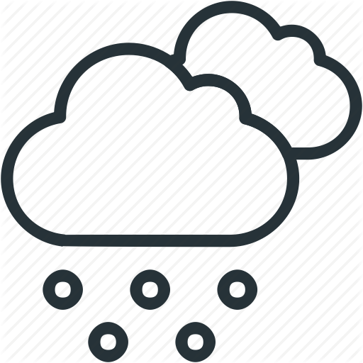 Cloud, Snow, Weather Icon