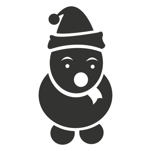 Black Snowman Icon