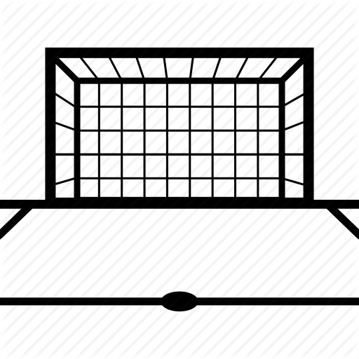 Football, Goal, Goalmouth, Net, Soccer, Target Icon