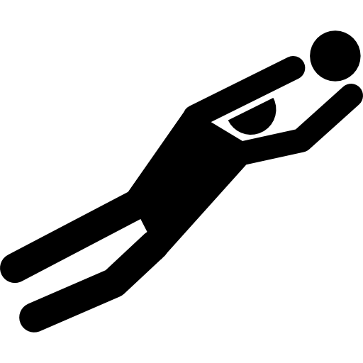 Football Player With The Ball In Hands Icons Free Download