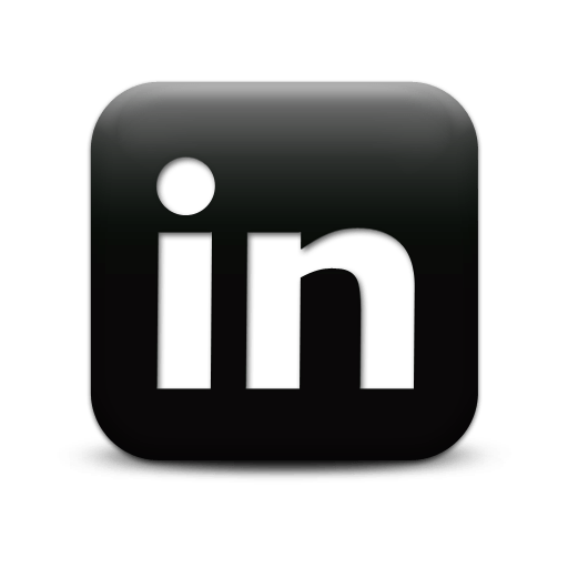 Simple Black Square Icon Social Media Logos Linkedin Logo