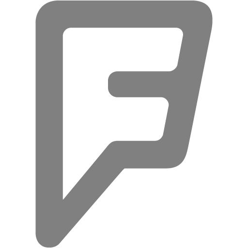 Gray Foursquare Icon