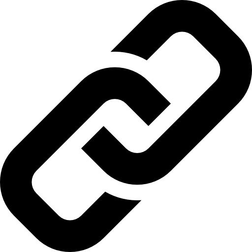 Link Symbol Of Two Chains Links Linked Icons Free Download