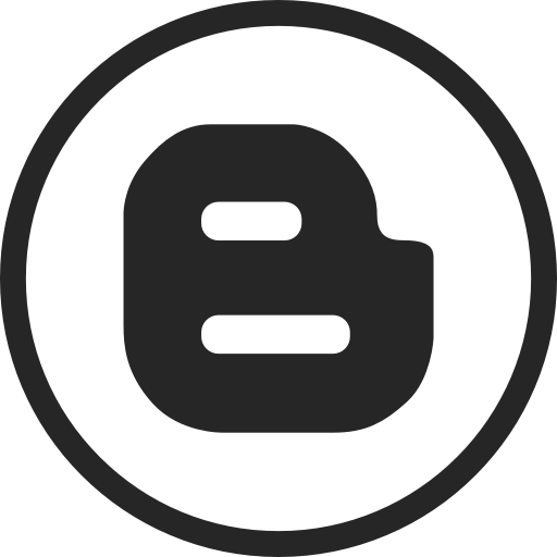 Blogger, Blogspot, Circle, High Quality, Media, Social, Social