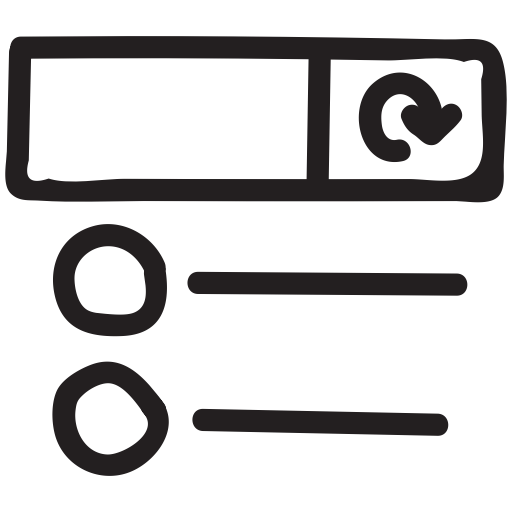 , List, Menu, Refreshdata, Refreshlist, Reload, Renew Icon