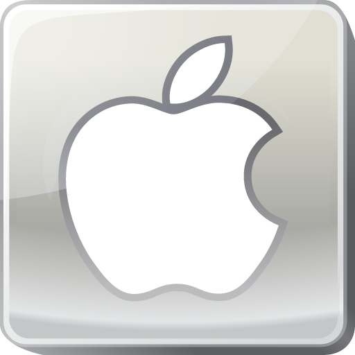 Apple, Logo, Silver, Social Media Icon
