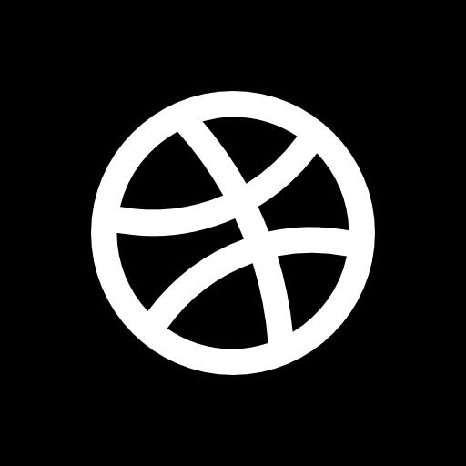 Dribbble Icon Solid Social Media Logos Freepik