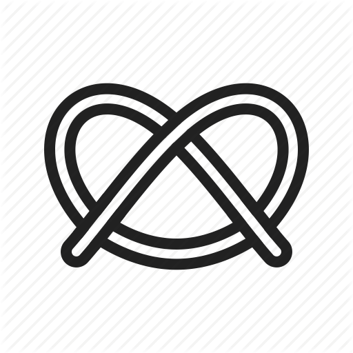 Bread, Food, Golden, Pretzel, Salty, Snack, Soft Icon