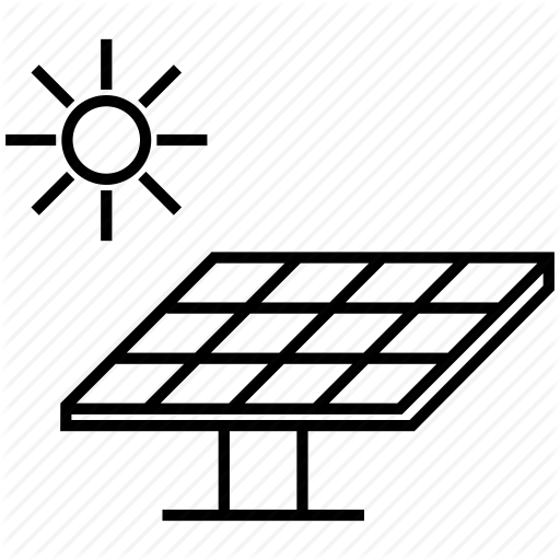 Electricity, Energy, Solar Battery, Solar Panel Icon
