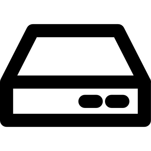 Hard Disk Outline Icons Free Download