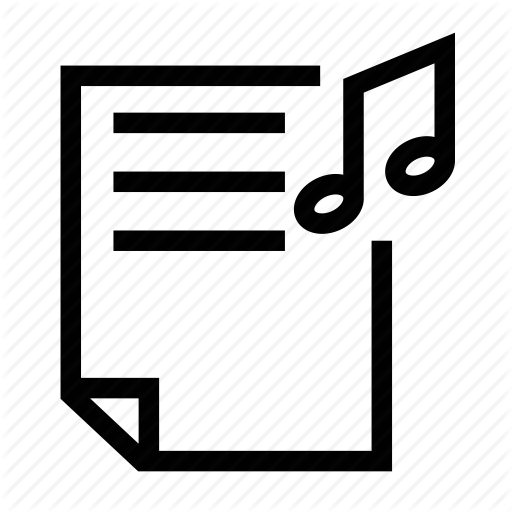 List, Lyrics, Music List, Playlist, Song List, Songs Icon