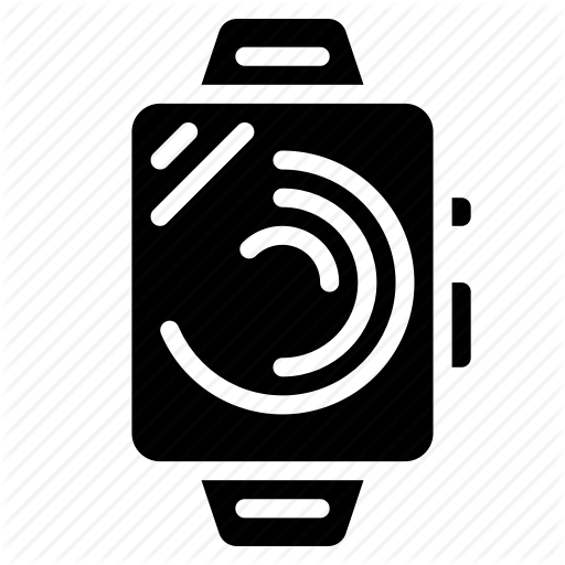 Devices, Smart, Solid, Time, Watch Icon