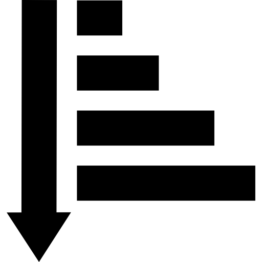 Sort Descending Interface Symbol Icons Free Download