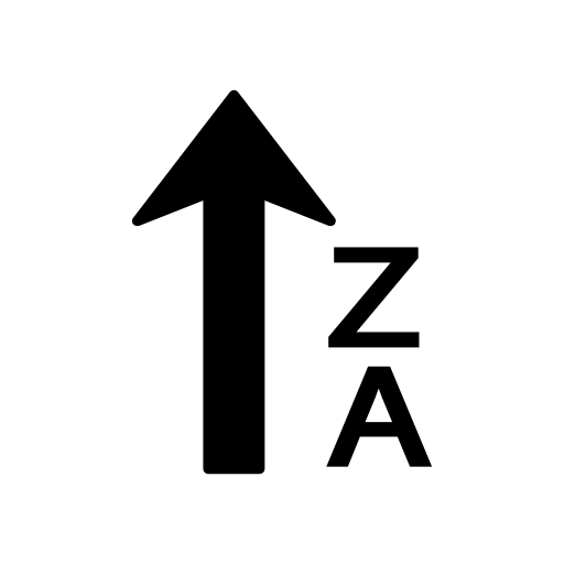 Descending Alphabetical Sort Icon Free Icons Download