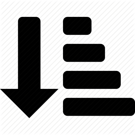 Down, List, Order, Sort Icon